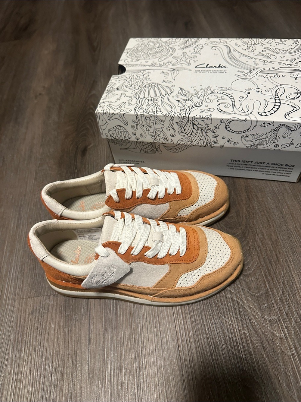 Clarks Boy’s Suede-Trim Lace-Up Sneakers